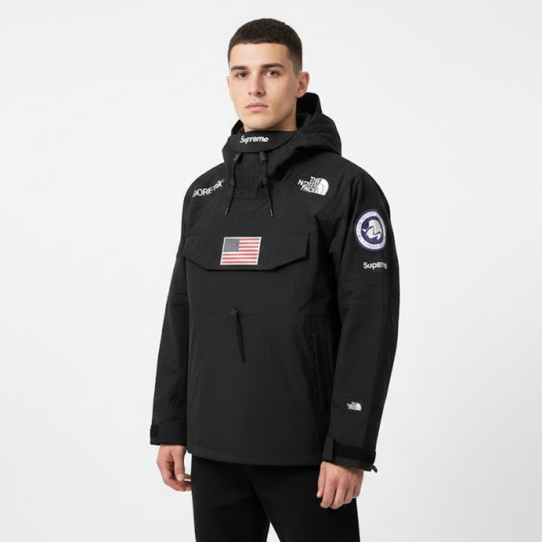 The SUPREME x The North Face x GORE-TEX collaboration jacket
