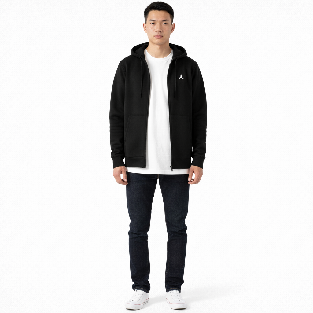 Jordan Black hooded sweatshirt