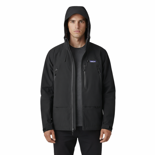 Black Technical Hooded Jacket - Patagonia