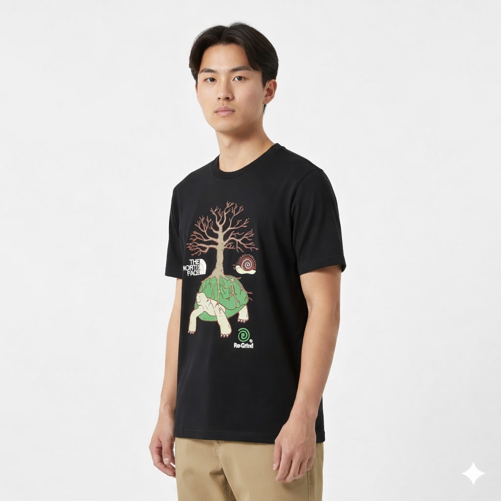 The North Face ReGrind Turtle Tree T-Shirt – Sustainable Outdoor Style