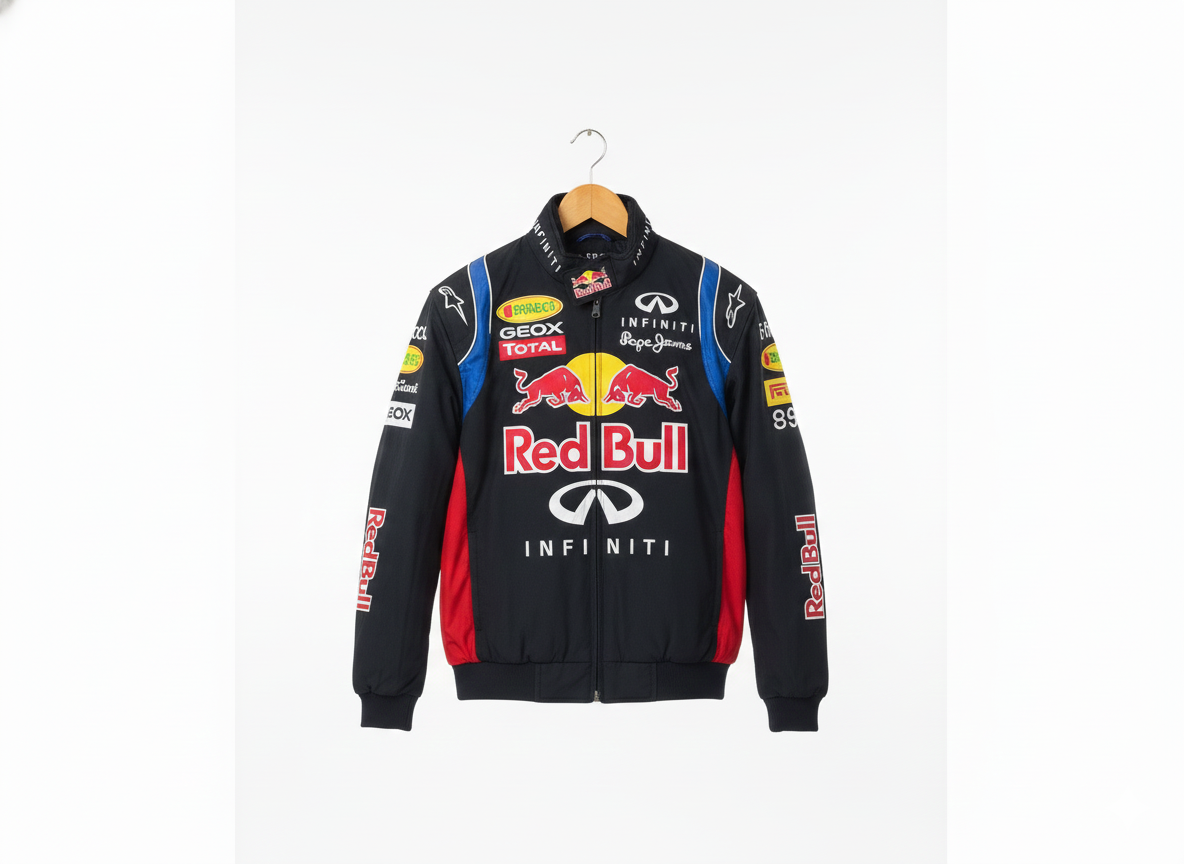 Red Bull Navy Formula Jacket with Embroidery