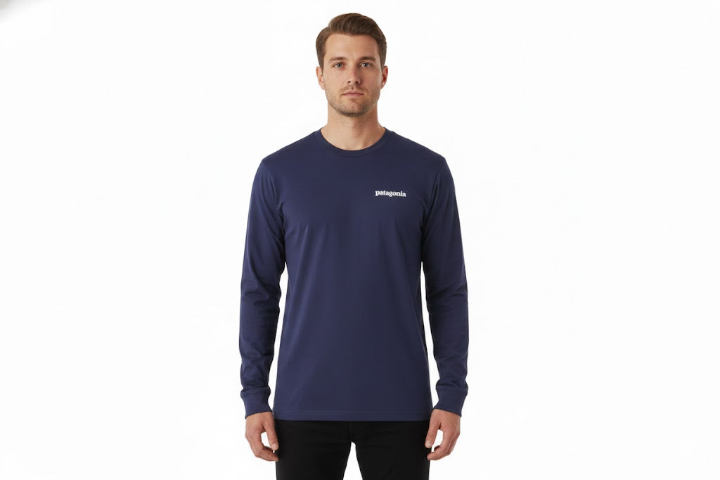Patagonia - Navy Essential Long Sleeve Tee