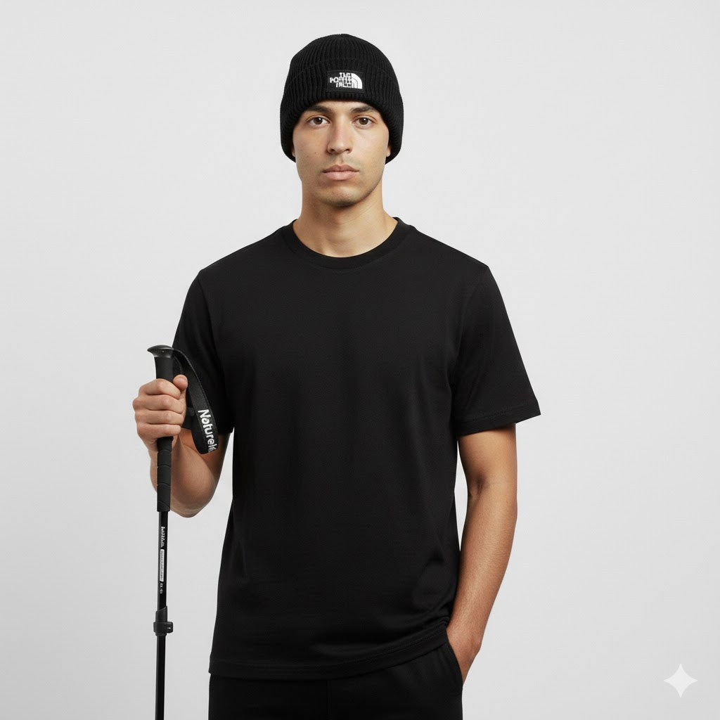 Nautika Trekking and Hiking Walking Stick – Black