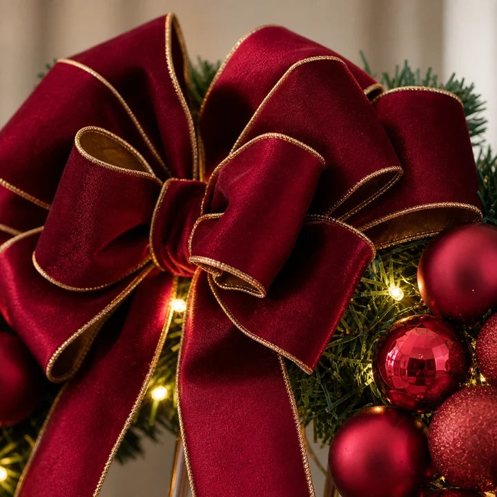 Guirlanda de Natal Iluminada Vermelha