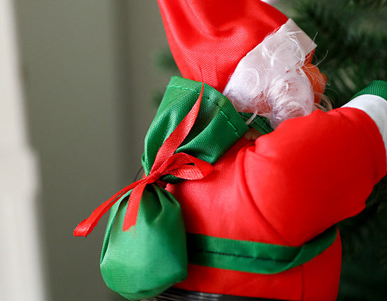 Papai Noel na escadinha para Decoração de Natal