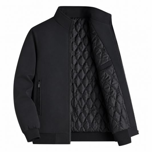 Premium Black Quilted Jacket