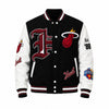 Miami Heat Black & White College Varsity Jacket