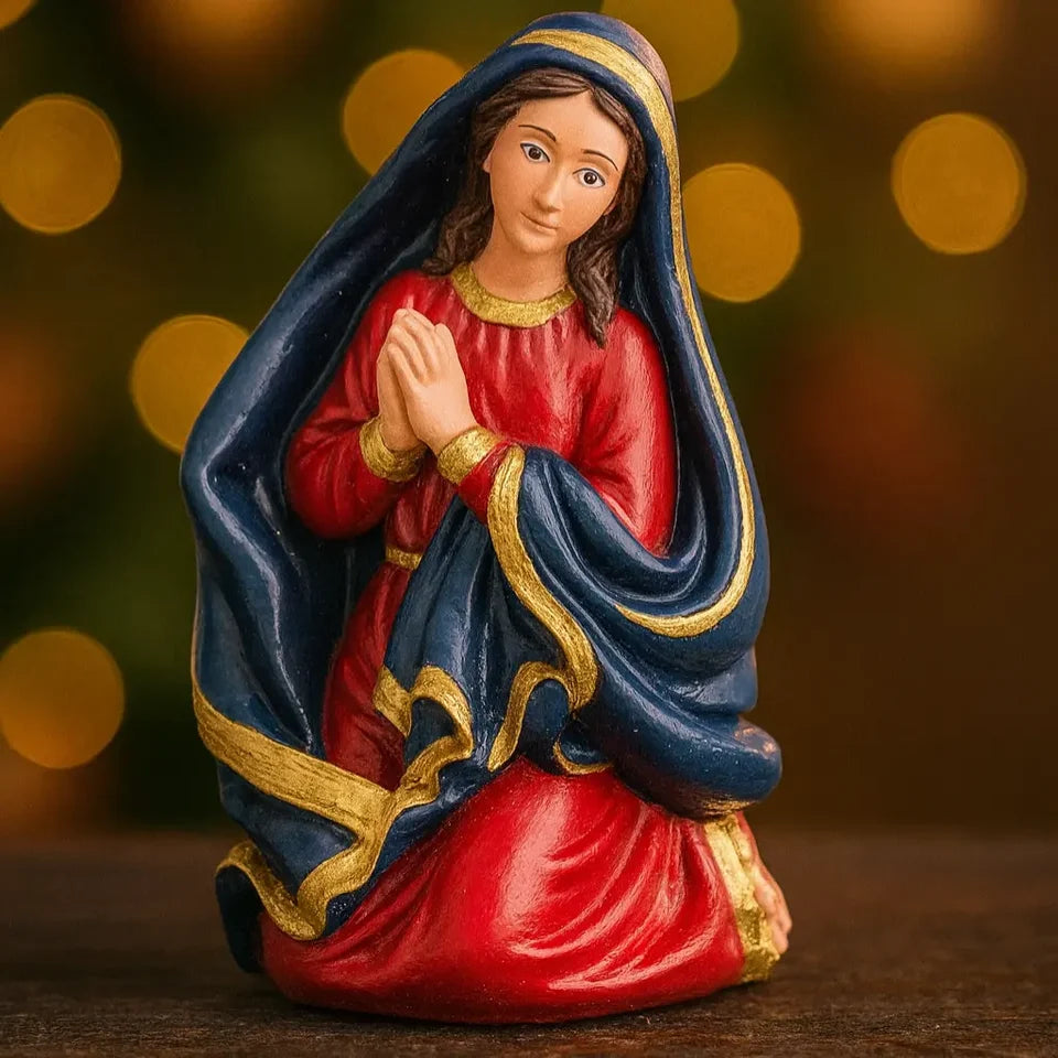 Presépio de Natal Grande 14 Peças 23cm Inquebrável Colorido