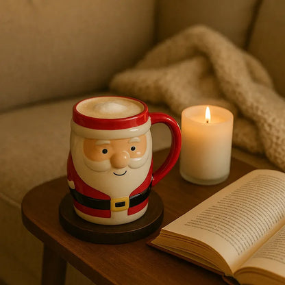 Caneca de Natal em Cerâmica Papai Noel  330ml