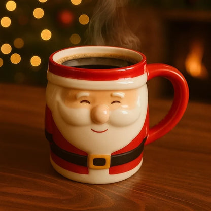 Caneca de Natal em Cerâmica Papai Noel  330ml