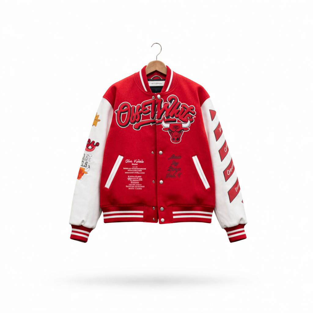 off-white c/o chicago bulls red varsity