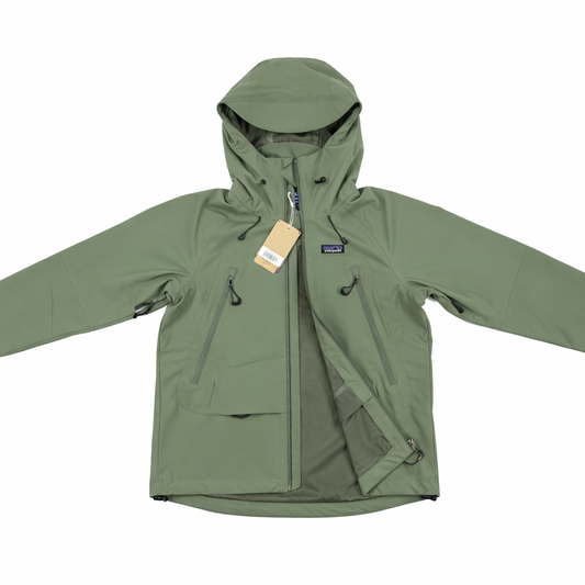 Olive Green Hooded Technical Jacket