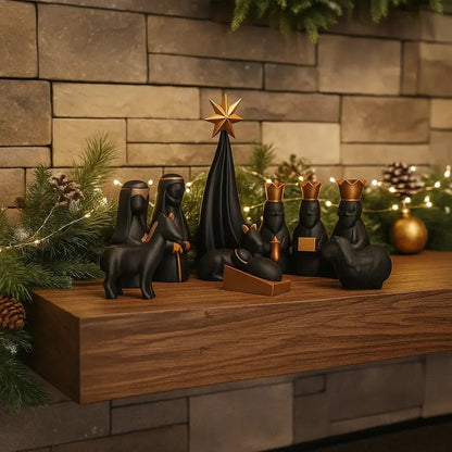 Presépio de Natal 3D Completo - 10 Peças NF presentes