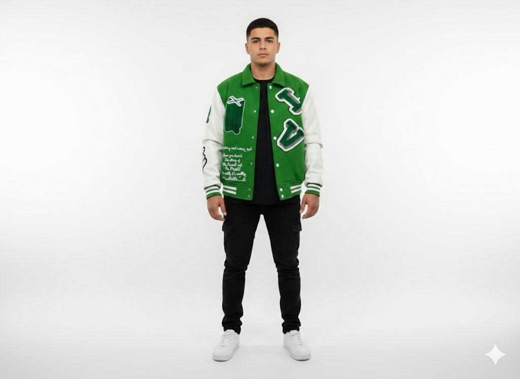 Louis vuitton varsity leather jacket