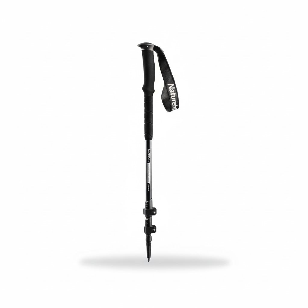 Nautika Trekking and Hiking Walking Stick – Black