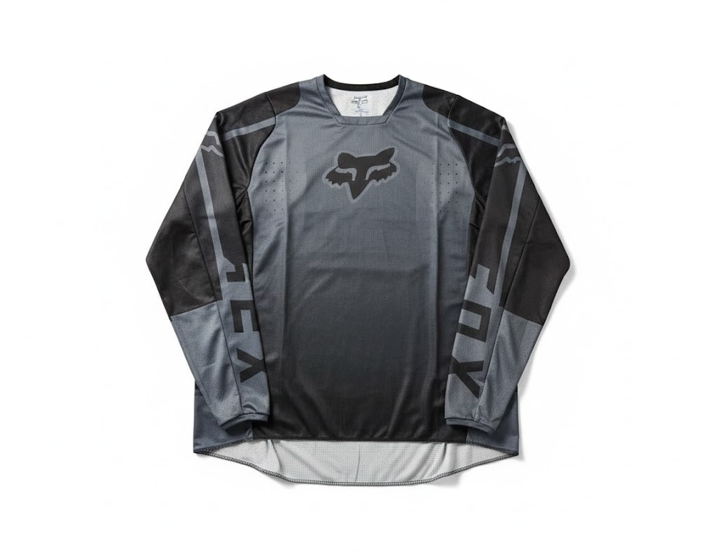 Motocross Cross Fox MX 180 Leed Gray Off Road Trail Jersey