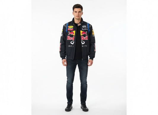 Red Bull Navy Formula Jacket with Embroidery